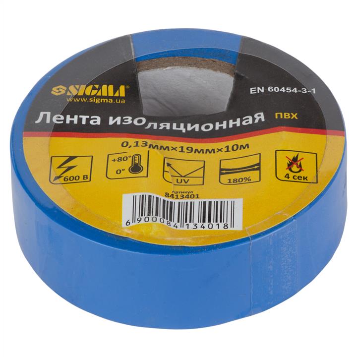Sigma 8413401 Ізолента синя, 10 м 8413401: Купити в Україні - Добра ціна на EXIST.UA!