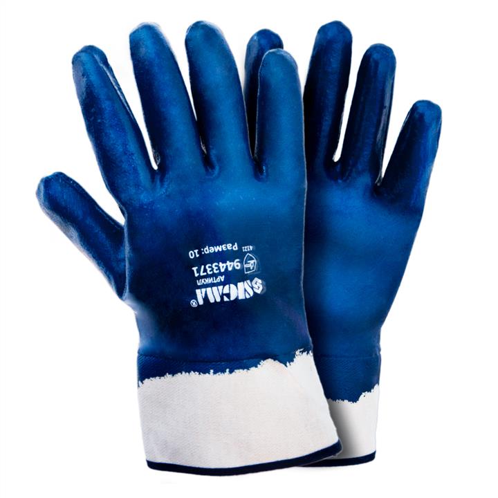 Sigma 9443371 Перчатки трикотажные с нитриловым покрытием (синие краги), 120 пар 9443371: Купить в Украине - Отличная цена на EXIST.UA!