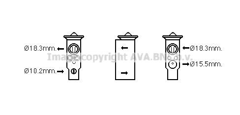 AVA SZ1142 Клапан розширювальний кондиціонеру SZ1142: Купити в Україні - Добра ціна на EXIST.UA!