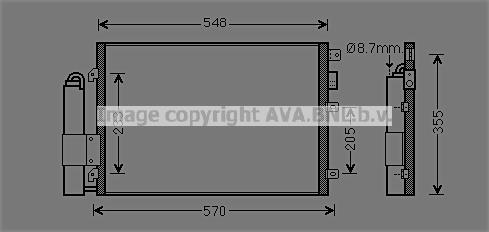 AVA RTA5275D Радіатор кондиціонера (Конденсатор) RTA5275D: Приваблива ціна - Купити в Україні на EXIST.UA!