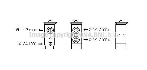 AVA HY1441 Клапан розширювальний кондиціонеру HY1441: Купити в Україні - Добра ціна на EXIST.UA!