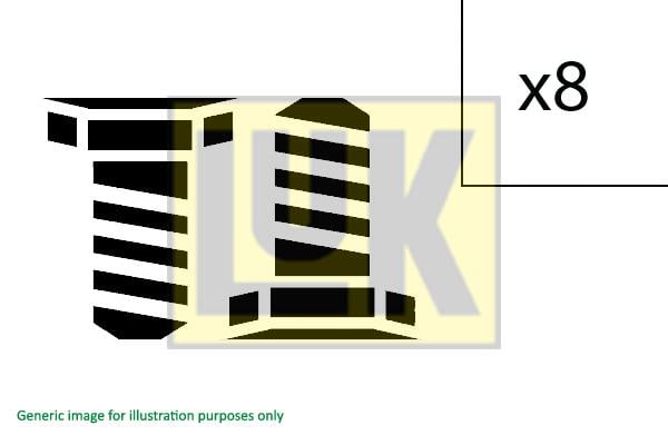 Luk 411 0177 10 Болти кріплення маховика, комплект 411017710: Купити в Україні - Добра ціна на EXIST.UA!