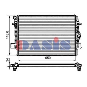 480005N Dasis Радиатор охлаждения двигателя