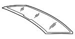3C8845051HNVB VAG Стекло заднее