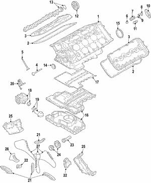 07C103800AN VAG Нижняя часть масл. поддонас датчиком уровня масла