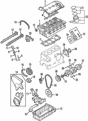 06A103275X VAG Гбц с клапанами ираспредвалом