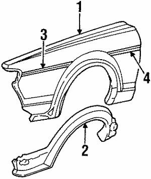 533853507C VAG Накладка декоративная крыла