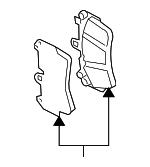 Тормозные колодки дисковые, комплект VAG 7L0 698 151 R