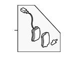 Тормозные колодки дисковые, комплект VAG 3D0 698 451 A