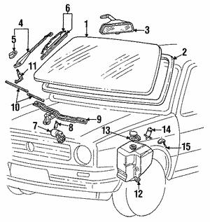 191955408B VAG Рычаг стеклоочистителя правый