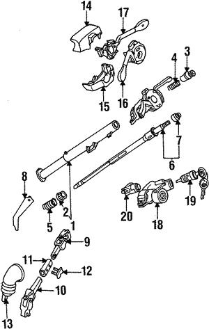Переключатель подрулевой VAG 1H0 953 513 C 01C