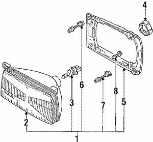 165941106A VAG Фара основная