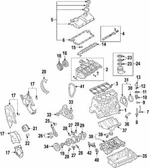 03G103601F VAG Поддон масляный двигателя