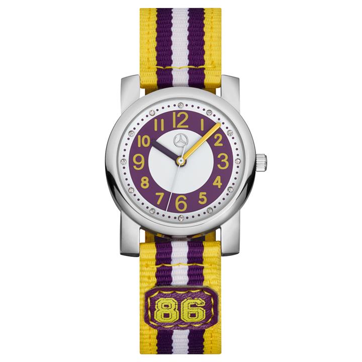 Mercedes B6 6 95 8448 Дитячий наручний годинник Mercedes-Benz Girls' Watch, Purple/Yellow B66958448: Купити в Україні - Добра ціна на EXIST.UA!