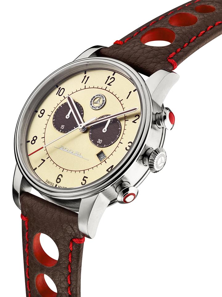 Чоловічий наручний годинник Mercedes-Benz Men’s Chronograph Watch, Classic 300 SL, beige&#x2F;brown&#x2F;red Mercedes B6 6 04 1615