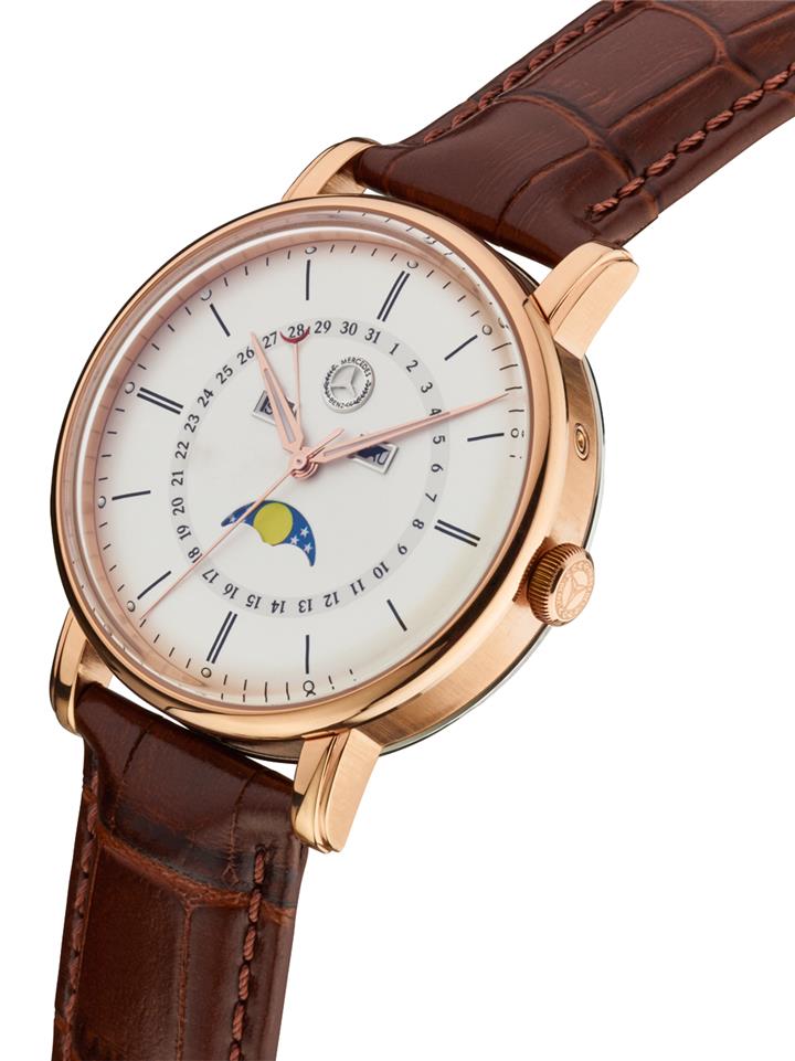 Чоловічий наручний годинник Mercedes-Benz Men’s Watch, Classic Gold, Pink Gold&#x2F;Brown Mercedes B6 6 04 1623