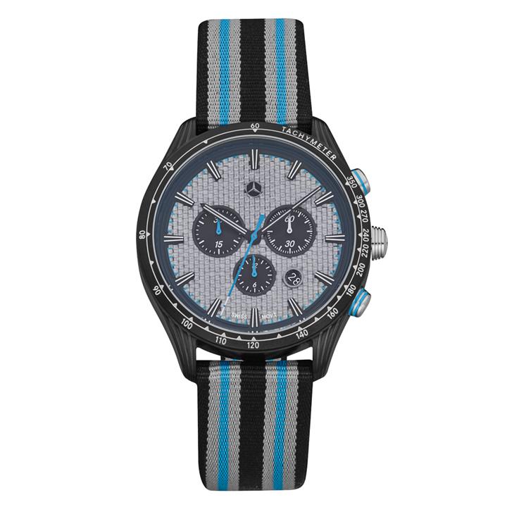 Mercedes B6 7 99 5428 Чоловічий наручний годинник Mercedes-Benz Men’s Chronograph Watch, Motorsport, Silver/Blue/Black B67995428: Купити в Україні - Добра ціна на EXIST.UA!