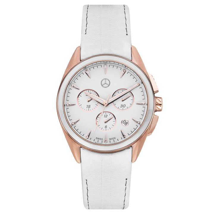 Mercedes B6 6 95 4170 Жіночий наручний годинник Mercedes-Benz Women's Chronograph Watch, Sport Fashion, pink gold/white B66954170: Купити в Україні - Добра ціна на EXIST.UA!