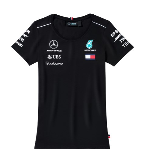 Mercedes B6 7 99 6101 Футболка жіноча AMG Petronas Ladie's T-shirt, Driver 2018, Black, XXS B67996101: Купити в Україні - Добра ціна на EXIST.UA!