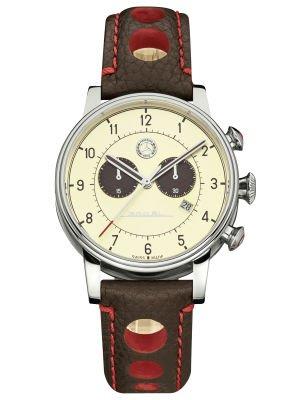Мужские наручные часы Mercedes-Benz Men’s Chronograph Watch, Classic 300 SL, beige/brown/red Mercedes B6 6 04 1615