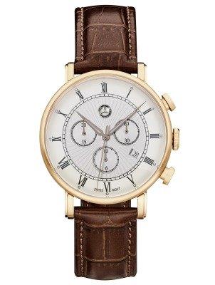 Чоловічий наручний годинник Mercedes-Benz Men’s Chronograph Watch, Classic Retro Gold Mercedes B6 6 04 1617