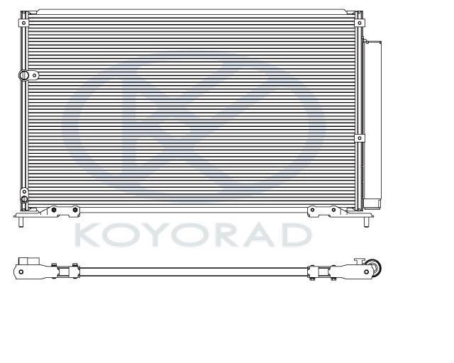 Koyorad CD080383 Радіатор кондиціонера (Конденсатор) CD080383: Купити в Україні - Добра ціна на EXIST.UA!