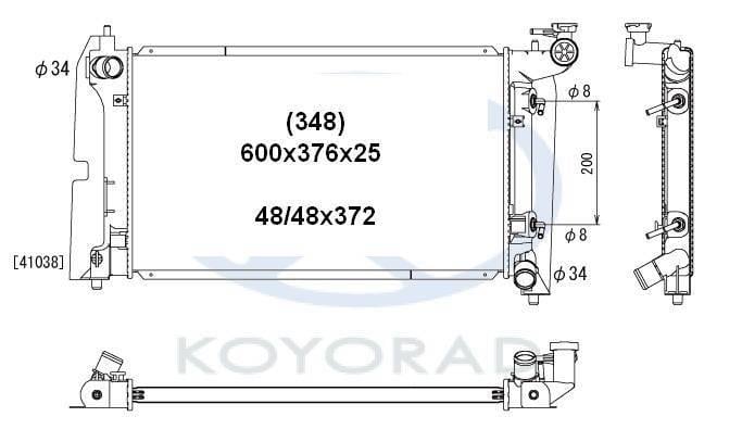 Koyorad PL012355 Радіатор охолодження двигуна PL012355: Купити в Україні - Добра ціна на EXIST.UA!