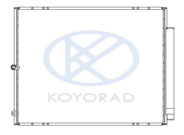 Koyorad CD010303 Радіатор кондиціонера (Конденсатор) CD010303: Купити в Україні - Добра ціна на EXIST.UA!