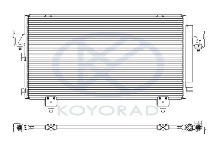 Koyorad CD010447 Радіатор кондиціонера (Конденсатор) CD010447: Приваблива ціна - Купити в Україні на EXIST.UA!
