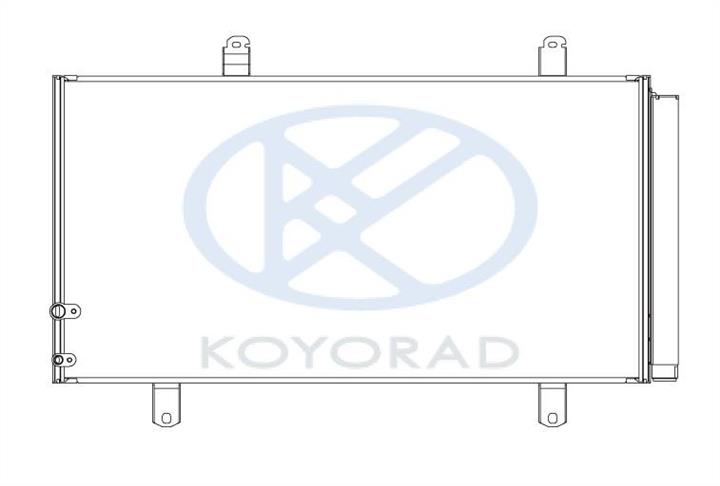 Koyorad CD010392 Радіатор кондиціонера (Конденсатор) CD010392: Купити в Україні - Добра ціна на EXIST.UA!