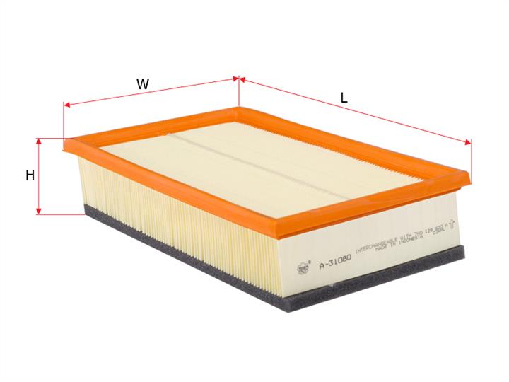 Sakura A-31080 Повітряний фільтр A31080: Приваблива ціна - Купити в Україні на EXIST.UA!