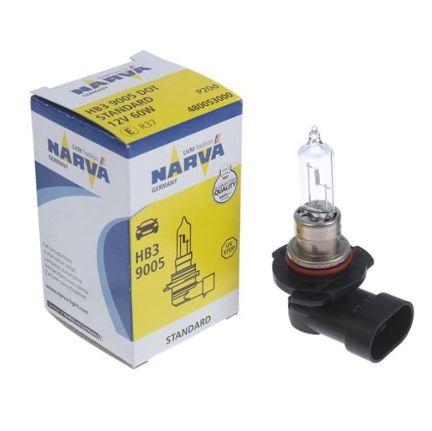 Narva 480053000 Лампа галогенна 12В HB3 60Вт 480053000: Приваблива ціна - Купити в Україні на EXIST.UA!