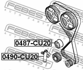 Febest Ролик ремня ГРМ – цена 231 UAH