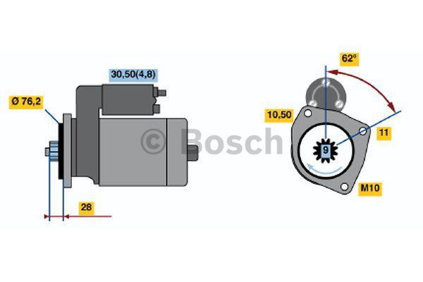 Стартер Bosch 0 001 125 521