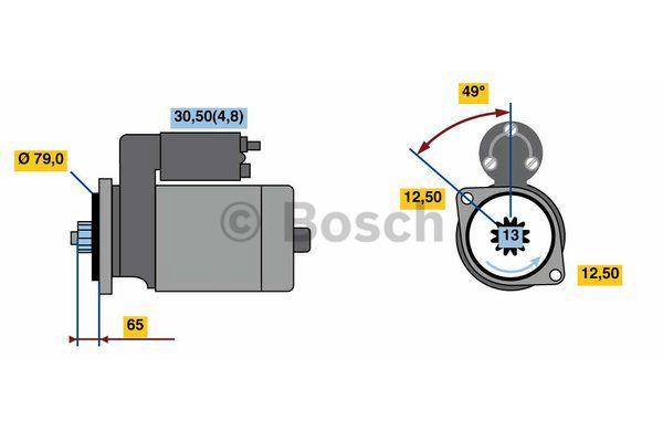 Стартер Bosch 0 001 153 009