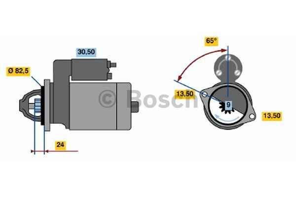 Стартер Bosch 0 001 362 046