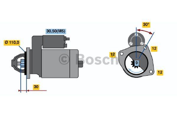 Стартер Bosch 0 001 363 122