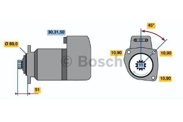 Стартер Bosch 0 001 416 005
