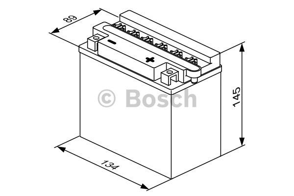 Акумулятор Bosch 12В 11Ач 150А(EN) R+ Bosch 0 092 M4F 290