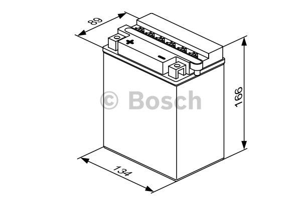 Акумулятор Bosch 12В 14Ач 140А(EN) L+ Bosch 0 092 M4F 370