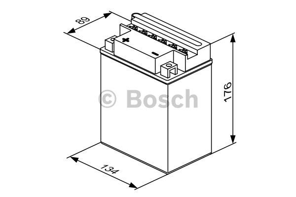 Акумулятор Bosch 12В 14Ач 190А(EN) R+ Bosch 0 092 M4F 380