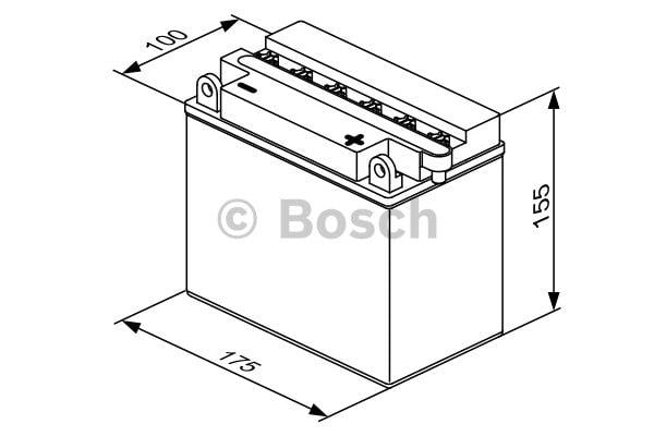 Bosch Акумулятор Bosch 12В 19Ач 240А(EN) R+ – ціна
