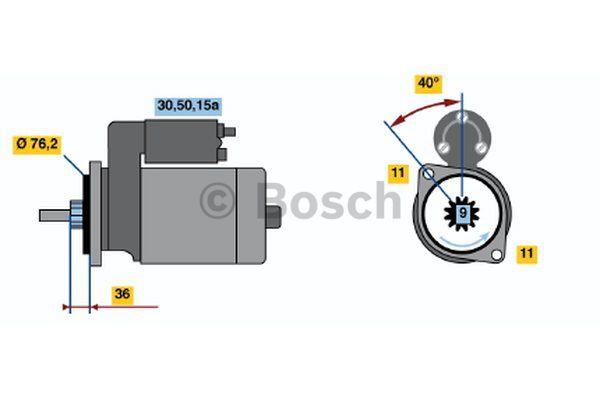 Стартер Bosch 0 001 107 007