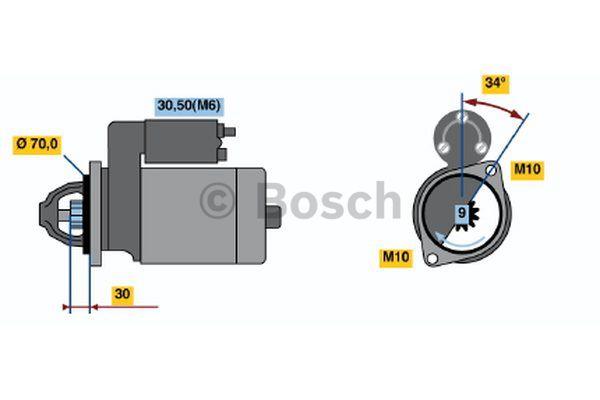 Стартер Bosch 0 001 107 406