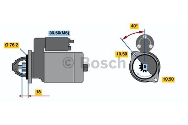 Стартер Bosch 0 001 107 430