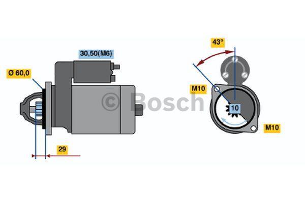 Стартер Bosch 0 001 108 403