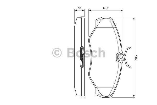 Bosch Тормозные колодки дисковые, комплект – цена 2277 UAH