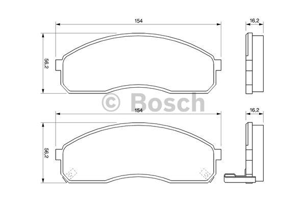 Bosch Гальмівні колодки, комплект – ціна 1750 UAH