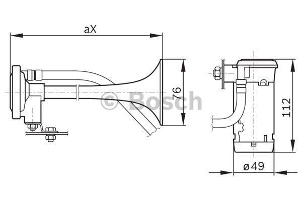 Сигнал звуковой Bosch 0 986 320 003