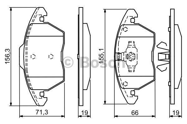 Bosch Гальмівні колодки, комплект – ціна 1351 UAH
